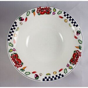 Campbell's Hearty by Gibson Housewares 10" Round Vegetable Bowl Vintage 1997